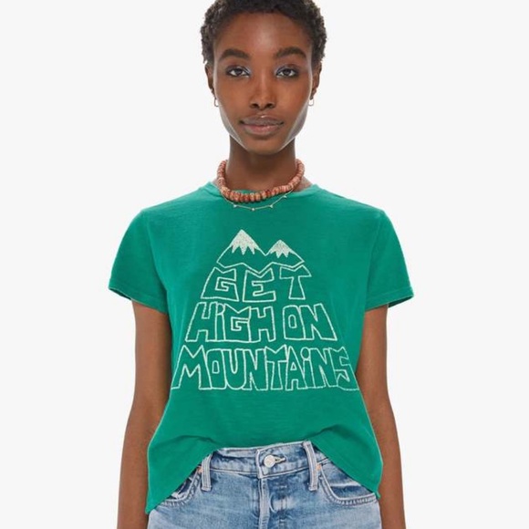 MOTHER Denim | Get High On Mountains Tee - Picture 1 of 7